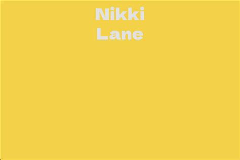 nikki lane net worth|More.